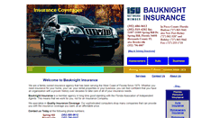 Desktop Screenshot of bauknightinsurance.com